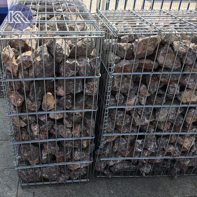 Durable Gabion Wall Fence Anti Rust Welded Hot Dipped Galvanized Gabion Cage For Erosion Protection