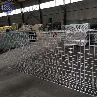 High Strength Gabion Retaining Wall Anti Rust Welded Gabion Box Cage For Flood Prevention