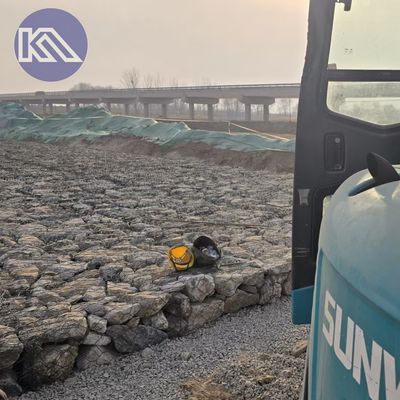 Galvanized Iron Wire Mesh Retaining Wall For Riverbank Protection And Soil Erosion Prevention