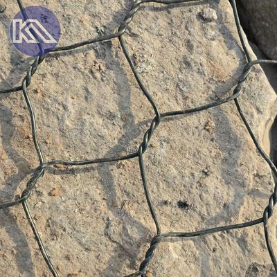 Gabion Flexible Mesh Anti Clogging Rock Wall Metal Cage For Stones Drainage Canal Reinforcement