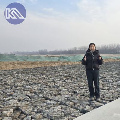 Wire Mesh Gabion Basket Galvanized 2*1*1m  For Gabion Retaining Wall Fence