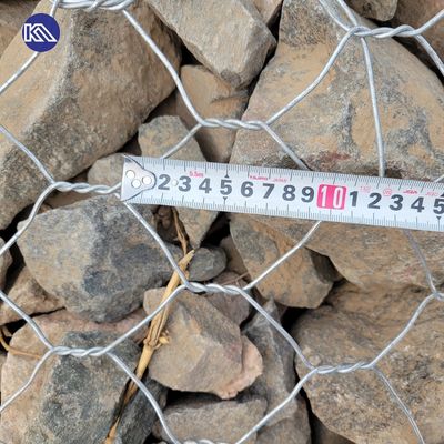 PVC Coated 3*1*0.5m / 5*2*0.3m Mesh Gabion Mattress Box With 60*80mm Mesh Hole for Bridge Construction