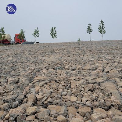 Africa Market Durable Galvanized+PVC Coated Gabion Wire Mesh Mattress Box for Flood Retaining Wall