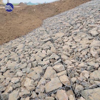 South America HDP Galvanized Iron Wire Mesh Gabion Box With Stone Cage for River Protection Retaining Wall