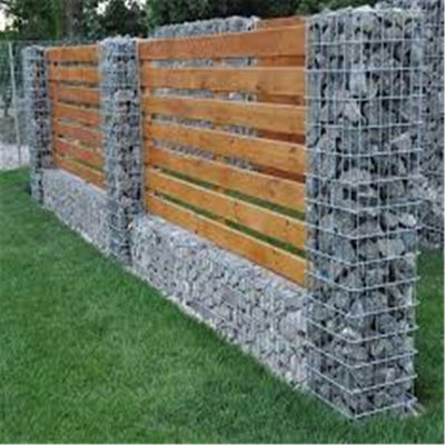 Decorative Welded Rock Cage Fence