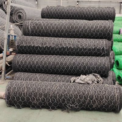 Combination Geotextile Gabion Rock Fall Netting Galvanized Hexagonal Steel Wire Mesh Grid Erosion Control