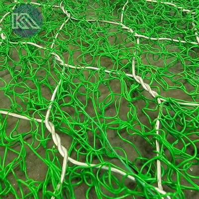 Reinforced Gabion Wire Mesh Mat With Steel Grid Mesh Rockfall Protection Netting