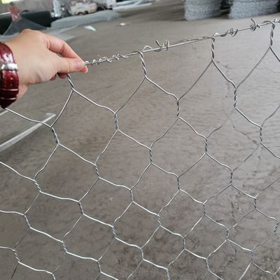 Galvanized Wire 2 X 1 X 1 m Gabion Box Wire Mesh Netting 80 X 100 mm Gabion Basket for Flood Control Project