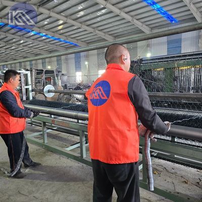 Galvanised Coated Woven Gabion Wall