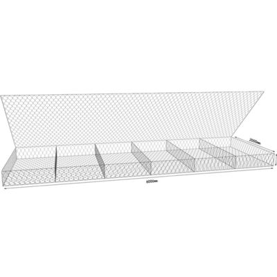 PVC Coated Wires Gabion Mattress For Flexible And Permeable