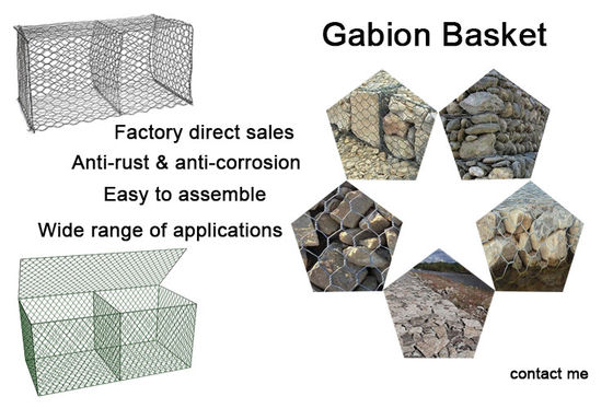 Design Services Manufacturing Facilities 60x80mm Gabion Reno Mattress For Civil Engineering And Construction