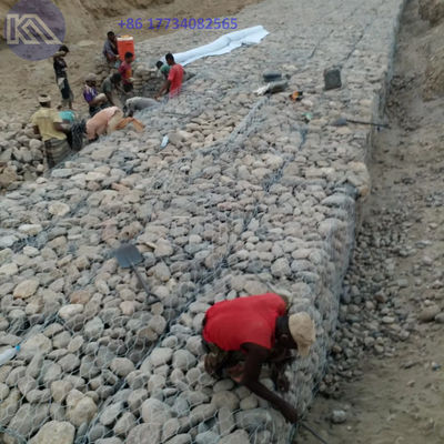 Galvanized Retaining Wall Gbaion Wire Mesh Gabion Box 2x1x1 m Gabion Baskets