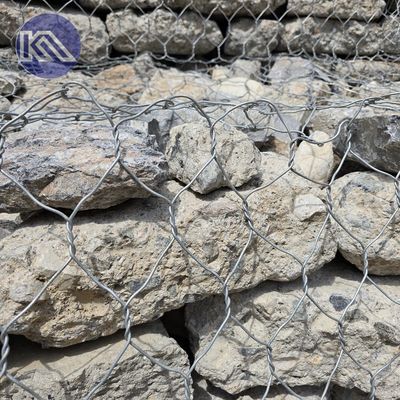 River Erosion Control Galvanized Rock Gabion Basket With 2*1*1m Made By 2.7mm Wire