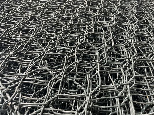 Galvanized Gabion Box Wire Mesh 2m Length Anti Rust Woven