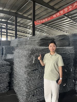 Hot Sale 10 X 12 Cm Gabion Basket / Hexagonal Gabion Wire Mesh Stone Cages Retaining Wall For Flood Control