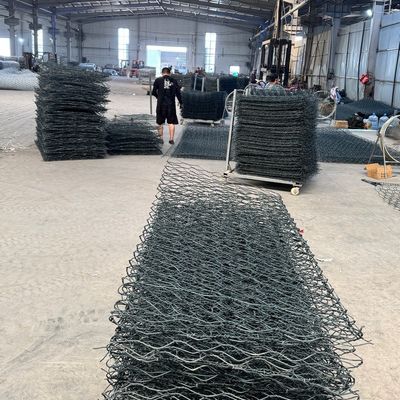 Apron Protection Gabion Box Wall 1x1x4 Hexagonal Wire Mesh Gabion Basket And Gabion Mattress For Hydraulic Structures