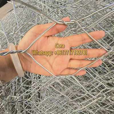 Corrosion-Proof 260 g/m² Zinc Coated 2×1×1 m Galvanized Gabion Box Wall for Gabion Retaining Protection Wall
