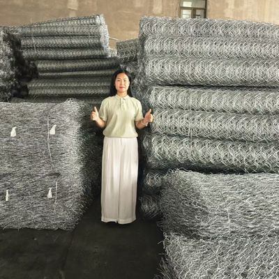 Corrosion-Proof 260 g/m² Zinc Coated 2×1×1 m Galvanized Gabion Box Wall for Gabion Retaining Protection Wall