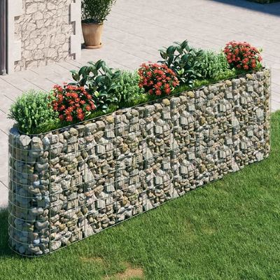 Heavy Duty Galvanized Gabion Wall Planting with 3-6 mm Wire Diameter and 50x50 mm Mesh for Garden Landscape