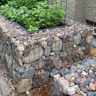 Modern Design Galfan Coated Welded Gabion Planting Box for Garden Landscape