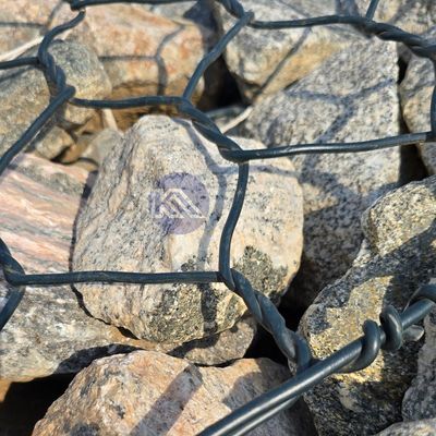 Philippine Size Mesh Gabions 2x1x1 m Easy Build Galvanized Baskets stone wall