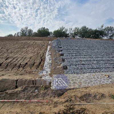 Eco-Friendly Mesh Gabion Stone Wall Galvanized Steel Wire Basket For Landscaping & Erosion Control PH