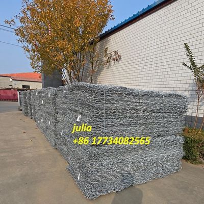 Hot-Dipped Galvanized High Strength And Durability Gabion BasketWire Mesh For South American Projects