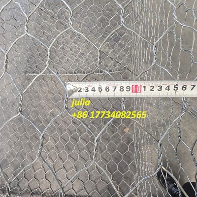 80x100mm Mesh Structure Woven Gabion Basket Wire Mesh For Riverbank Stabilization And Flood Defense