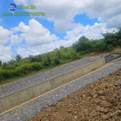 Galfan 275g Gabion Rock Protection Wire Mesh Cage As Stone Retaining Wall Fence