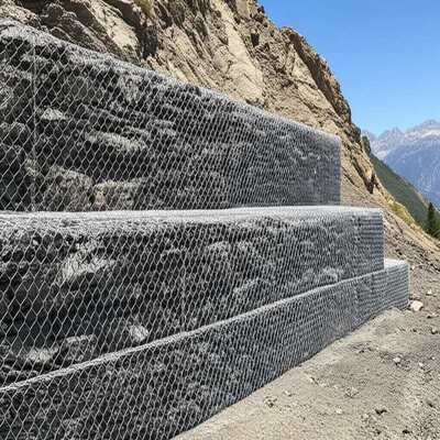Double Twisted Flexible Corrosion Resistant Gabion Retaining Wall for Erosion Control