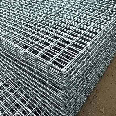 Easy Installation 100 mm x 80 mm Q195 Steel Wire Gabion Basket for Retaining Wall Construction