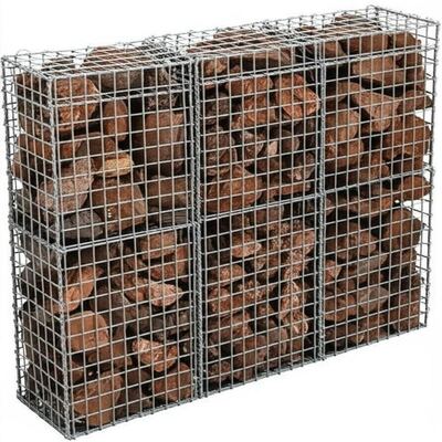 Heavy Galvanized Gabion Cages with Double-Twist Hexagonal Mesh for River Bank Protection