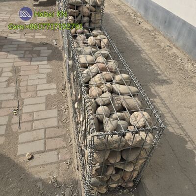 Europe Stanard Galfan Coated Outdoor Landscape Welded Gabion Wall Fence