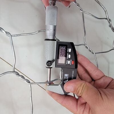 Durable PVC Coated Gabion Wire Mesh for Levee Reinforcement and Flood Control with Hexagonal Apertures and Galfan Steel