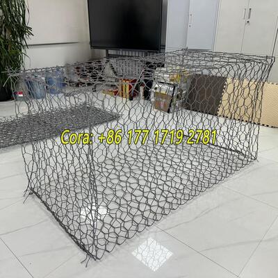 Durable High-Performance Hexagonal Gabion Wire Mesh 3*2*1m Gabion Cage For Retaining Wall