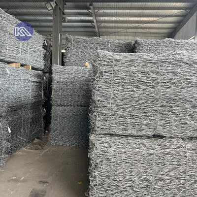 Galvanized Low Carbon Steel Galfan Wire Woven Hexagonal Gabion Box/ Baskets For Retaining Wall Projects