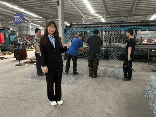 Erosion Control Crimped Square Gabion Box Retaining Wall With Bending/PVC Coated Galvanized Gabion