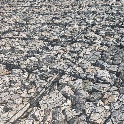 Galvanized 2.7mm Wire Woven Mattress Cage Gabion Basket For Seawall Protection