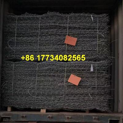 Hexagonal Wire Mesh Gabion Box 2.41mm 3.05mm 2x1x1 Meter Size Featuring Durable PVC Coating Designed For Riverbed Scour Prevention And Dam Protection Projects