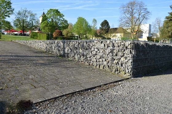 Customized Size And Mesh Square Gabion Planter With Galvanized