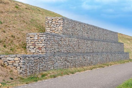 Corrosion Resistant Welded Gabion Fence With Hot Dip Galvanized And Galfan Coated Options