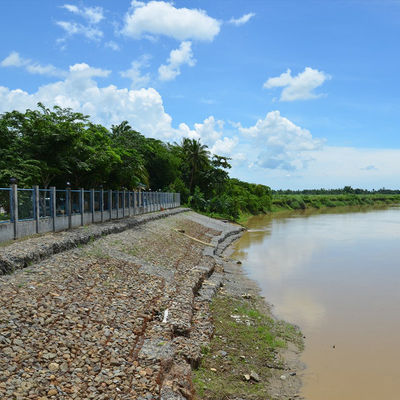 Hexagonal Pvc Coated Gabion Wire Mesh River Slope Stabilization Hydraulic Engineering
