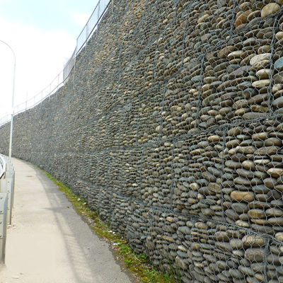 Tenunan Gabion Box Hidraulik Lapisan Kanal Lapisan Batuan Batuan Fleksibel