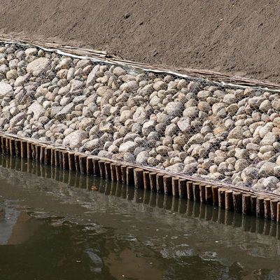 Woven Gabion Cage Hydraulic Engineering Rockfall Barrier Heavy Duty Rustproof