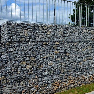 Hot Dipped Galvanized Gabion wall planting 2*1*0.3m For Fence