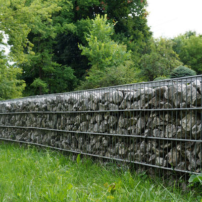 Welded Gabion Fence Commercial Landscape Modular Design Quick Install Hot Dip Galvanization