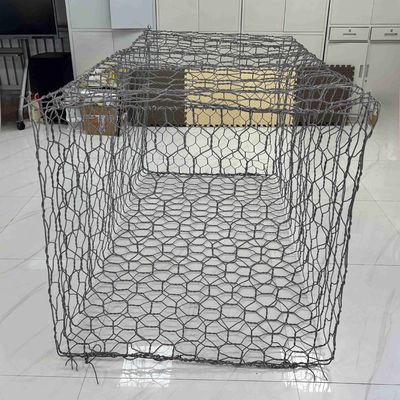 Double Twist Gabion Basket 2m X 1m X 1m with 60x80mm Aperture and Ten Years Warranty for Retaining Walls