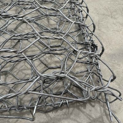 2.7mm HDP Galvanized Double-Twist Gabion Stone Wall Cage for River Protection