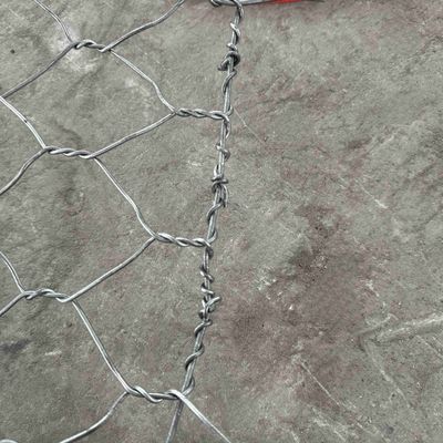 2.2-3.05mm Galvanized 80x100mm Aperture 2x1x1m Standard Size Metal Woven Gabions Baskets for Retaining Wall