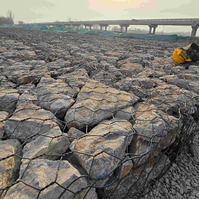 Hot Galvanized Gabion Box with Triple Twist Hexagonal Woven Mesh for Easy Assembly and Durability
